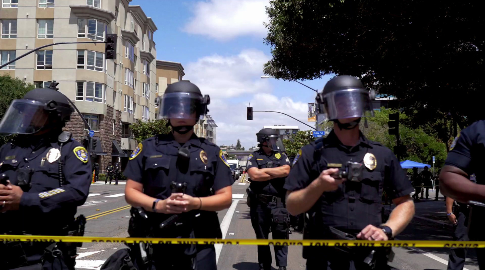 a group of police officers standing next to each other