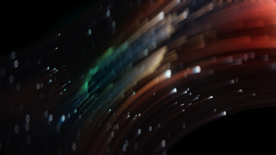 an abstract photo of a rainbow in the dark