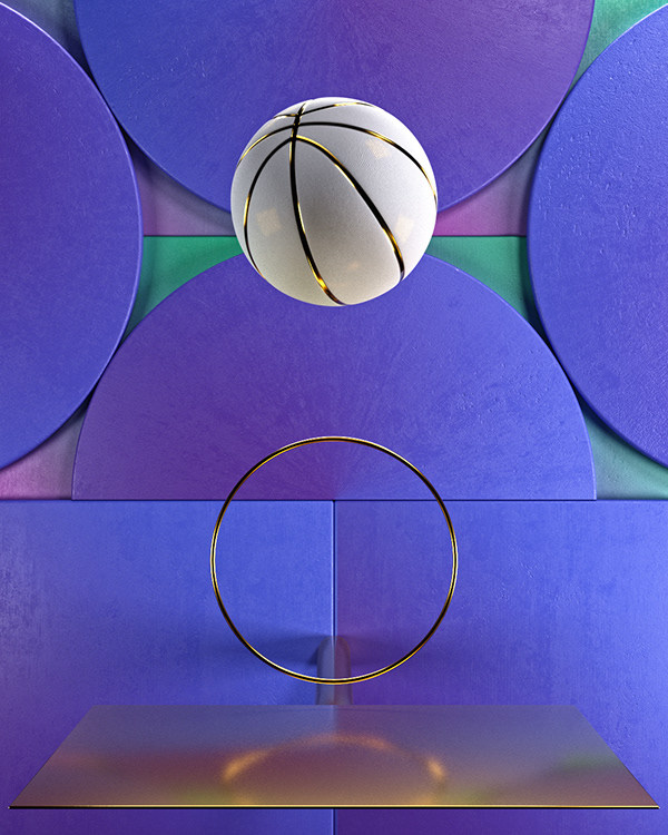 a basketball sitting on top of a metal stand