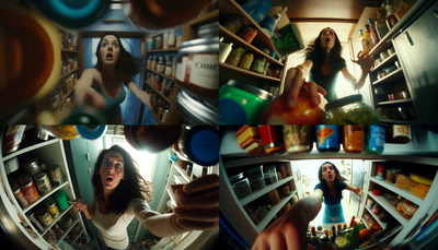 a group of women standing inside of a refrigerator