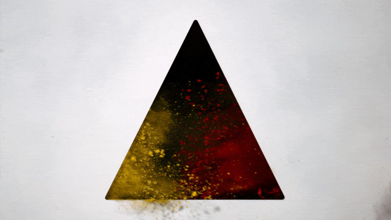 a picture of a triangle on a white background