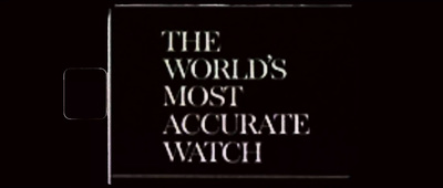 a sign that says the world's most accurate watch