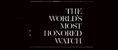 the world's most honored watch