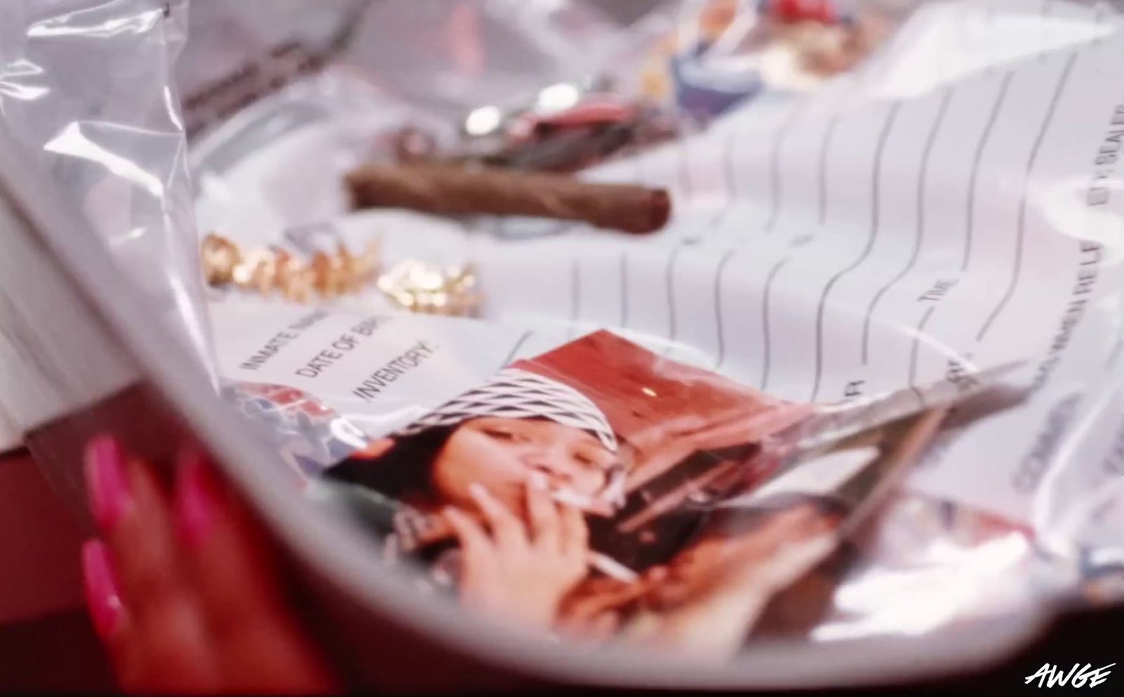 a close up of a magazine on a table