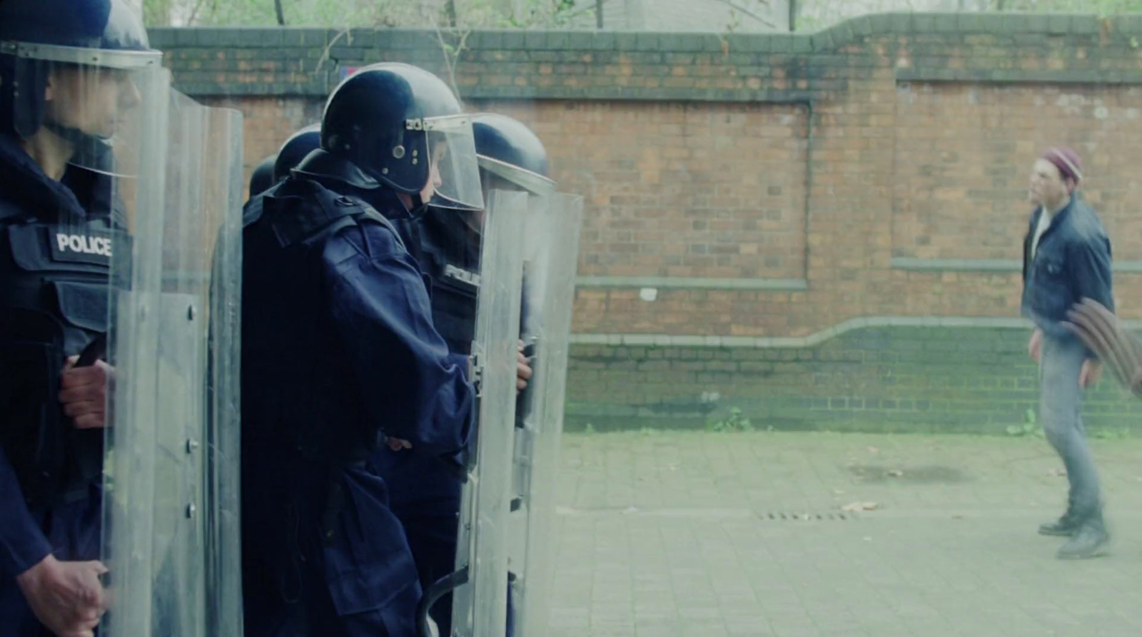 a group of police officers standing next to each other