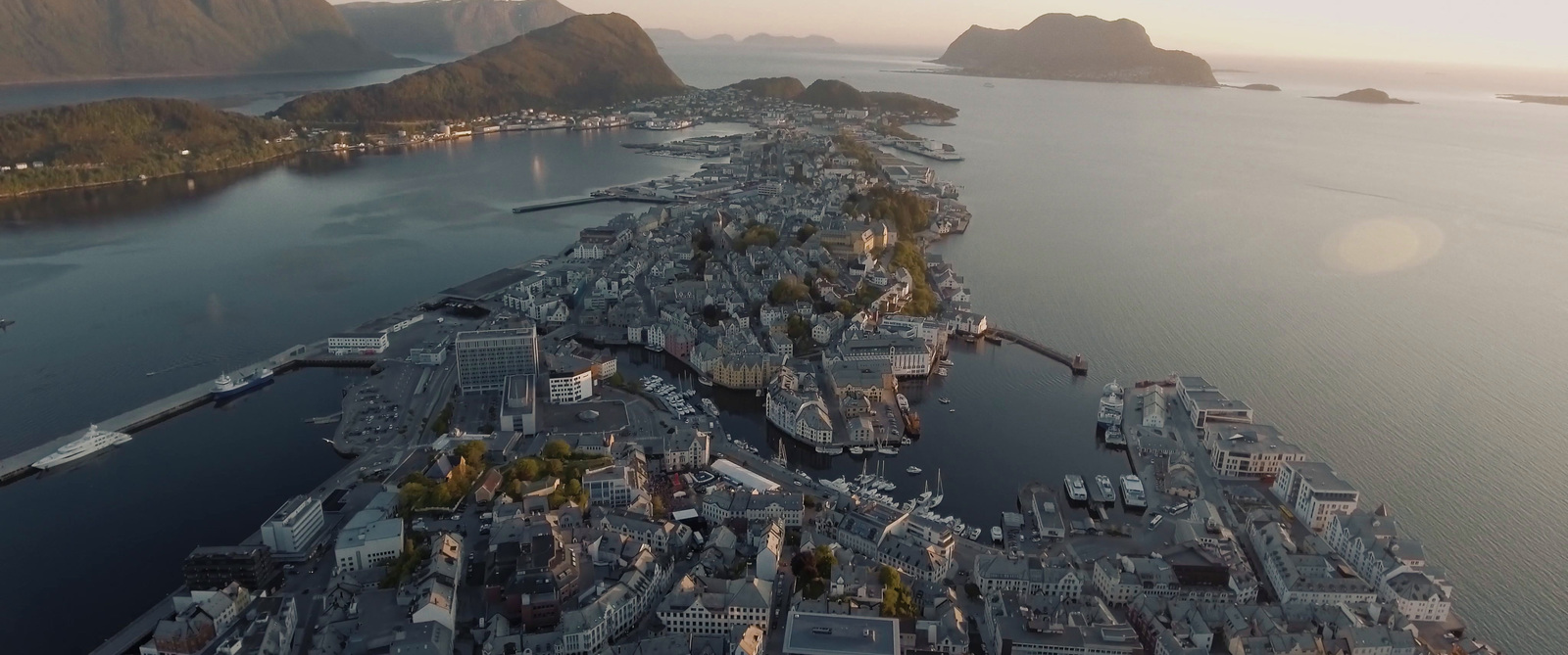 an aerial view of a city in london, norway