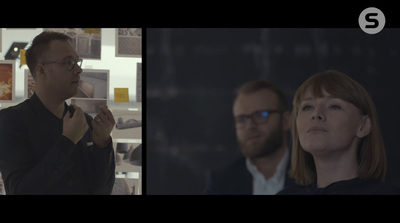 a man and a woman standing next to each other