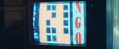 a television screen with the word go on it