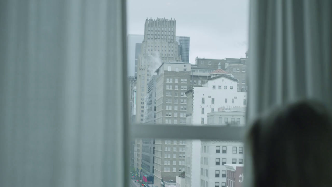 a view of a city from a window