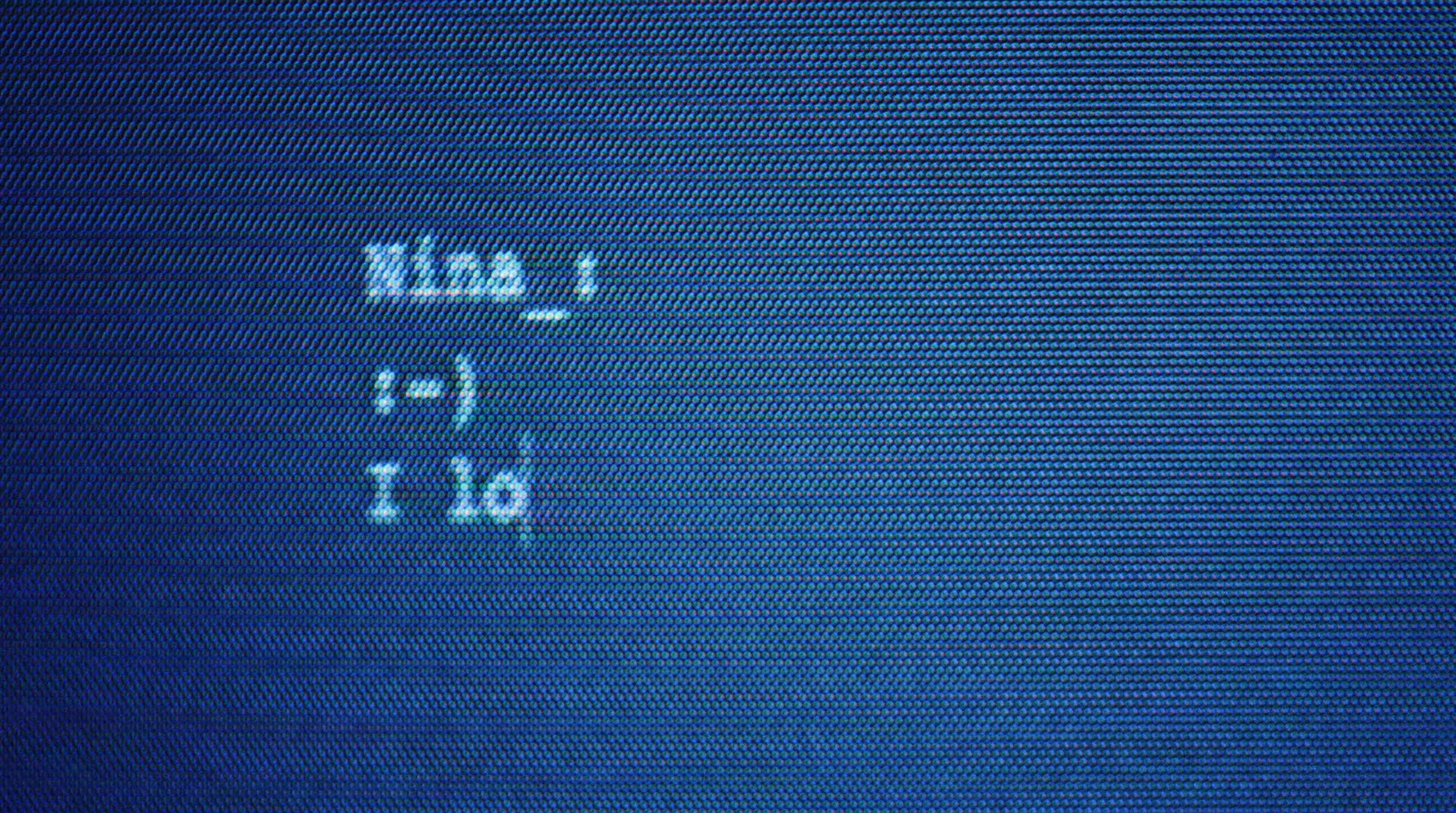 a computer screen with a message written on it