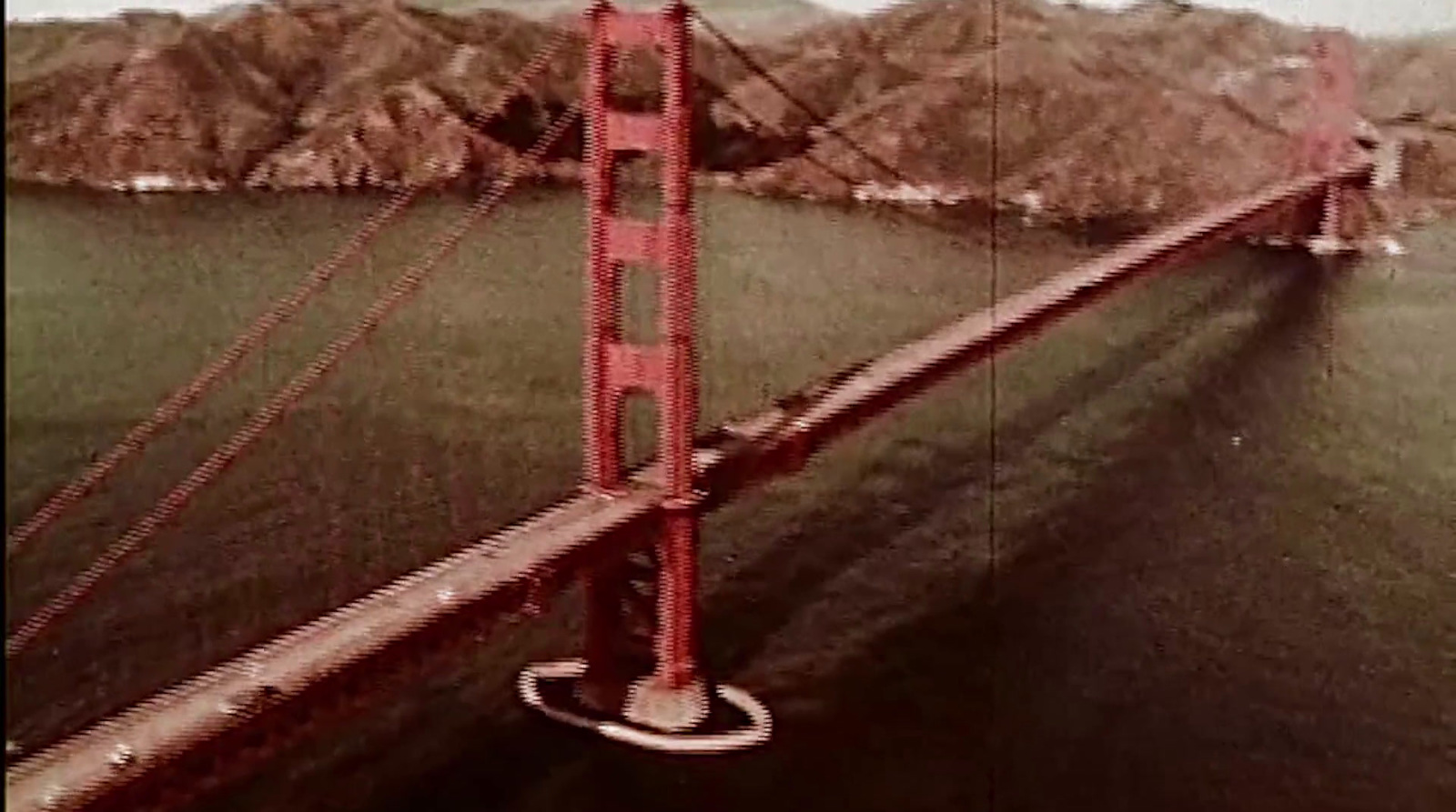 an aerial view of the golden gate bridge