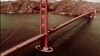 an aerial view of the golden gate bridge