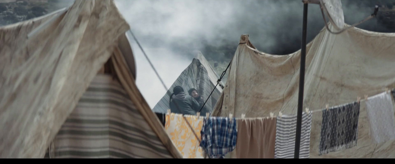 a couple of tents that are next to each other