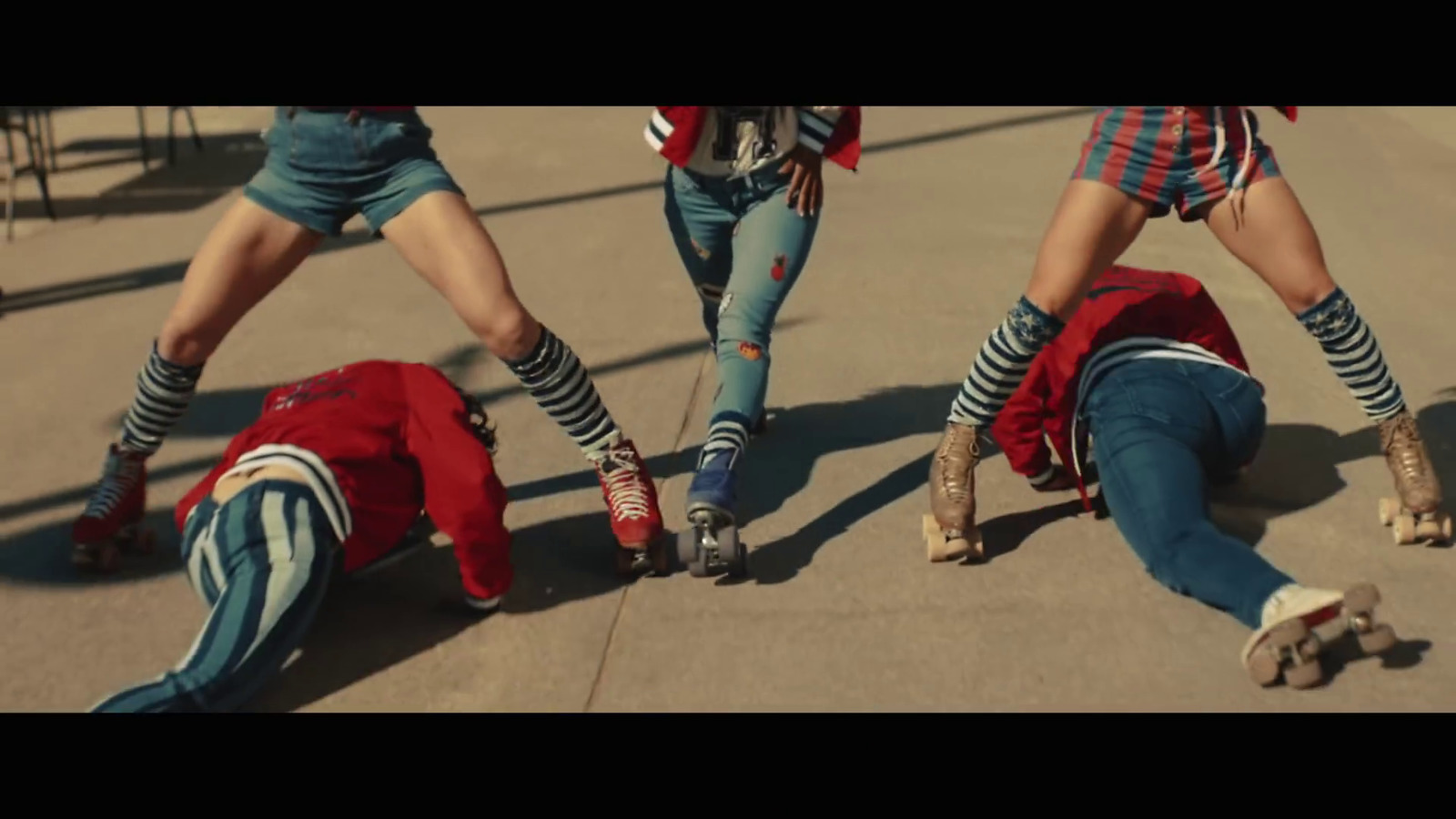 a group of people with their feet on the ground