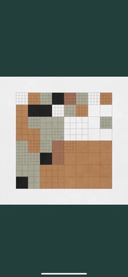 a cross stitch pattern with a green background