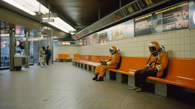 a couple of people sitting on top of a bench