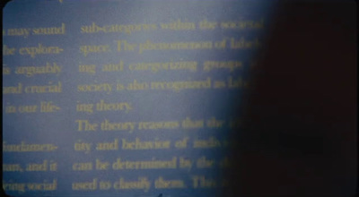 a close up of a book with a blurry background