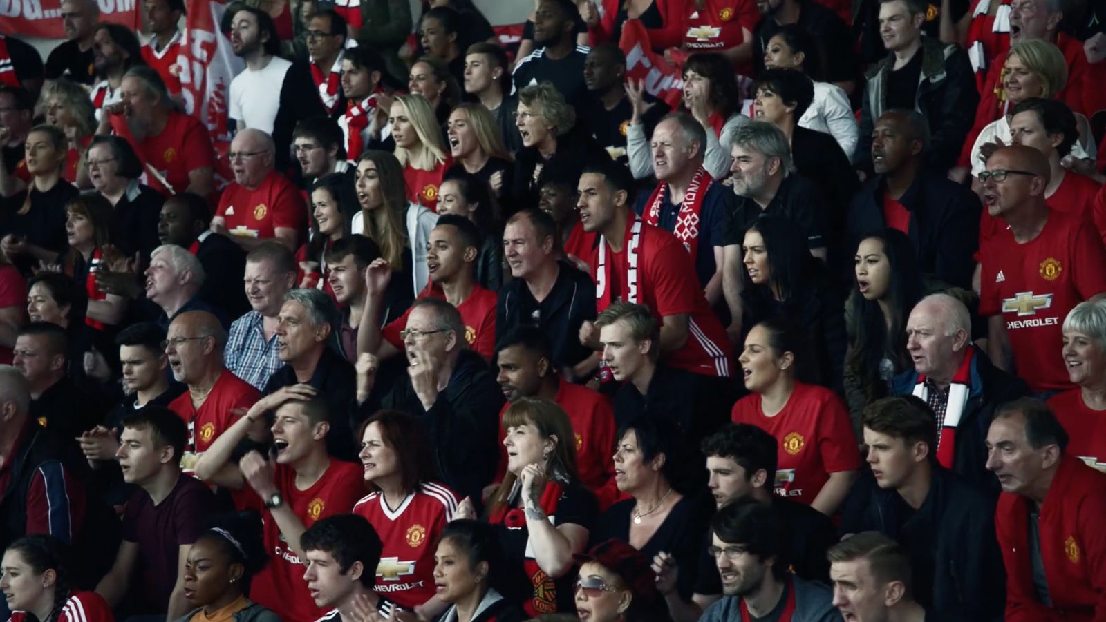 a large group of people in a stadium