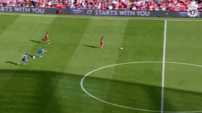 a group of people on a field playing soccer