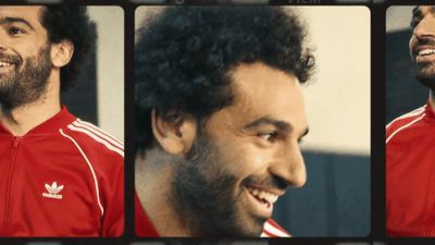 a collage of three photos of a man with curly hair