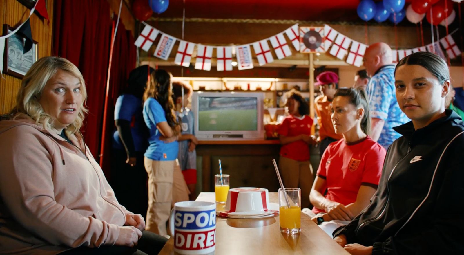 a group of people sitting around a table