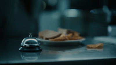 a close up of a plate of food on a counter