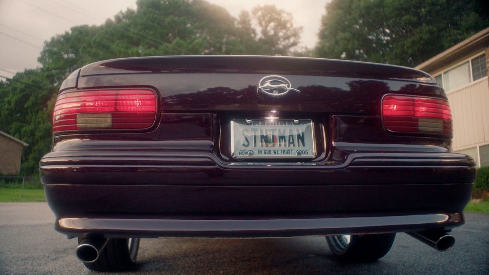 a close up of a car with a license plate