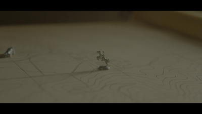 a close up of a small metal object on a table