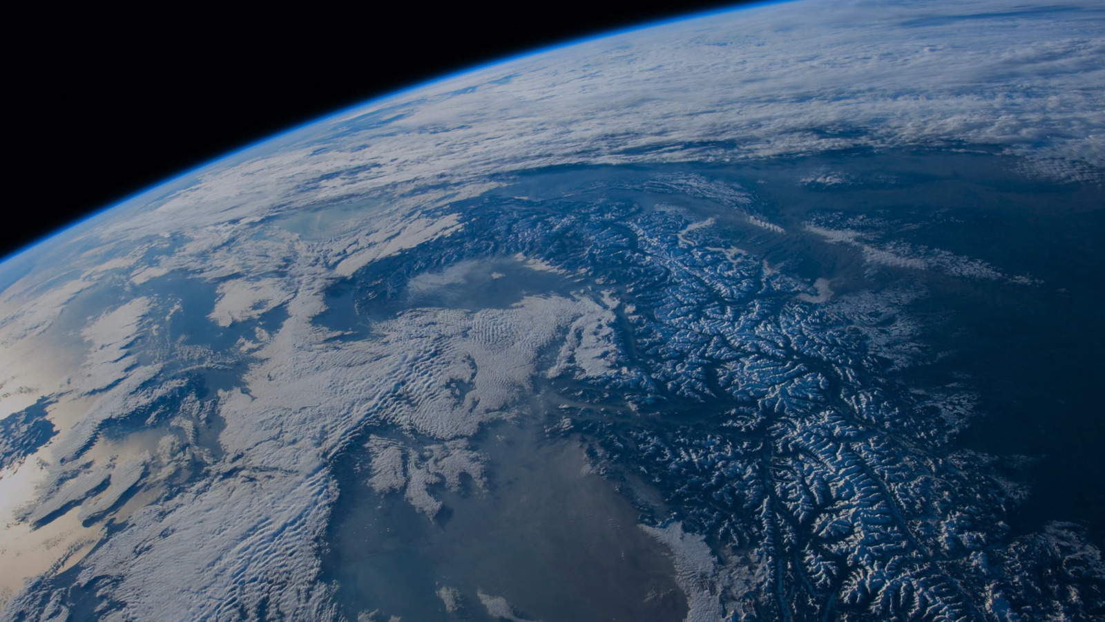 a view of the earth from space