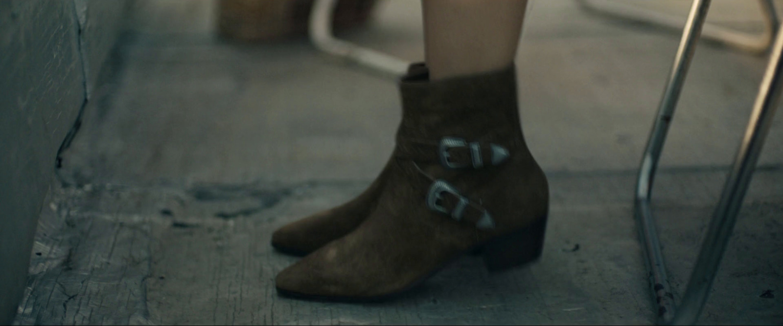 a close up of a person's feet with writing on them