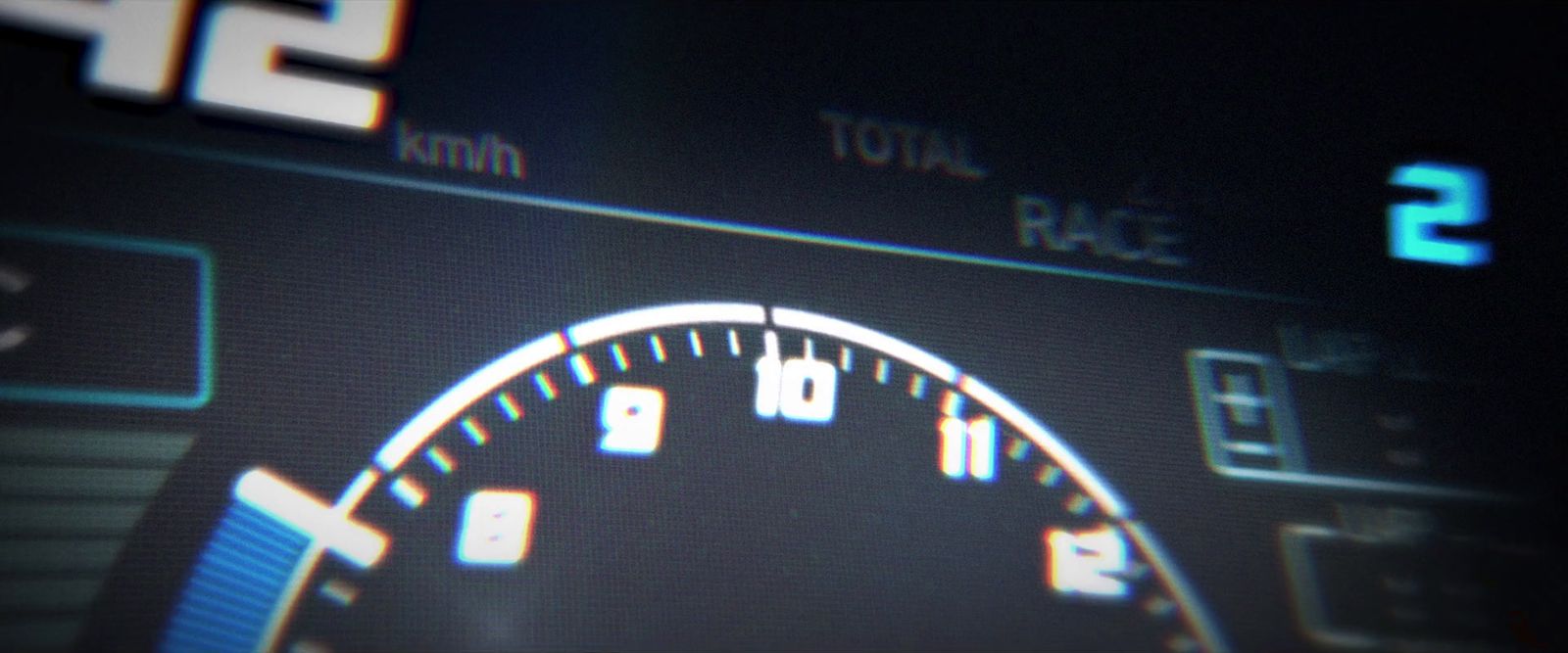 a close up of a speedometer on a computer screen