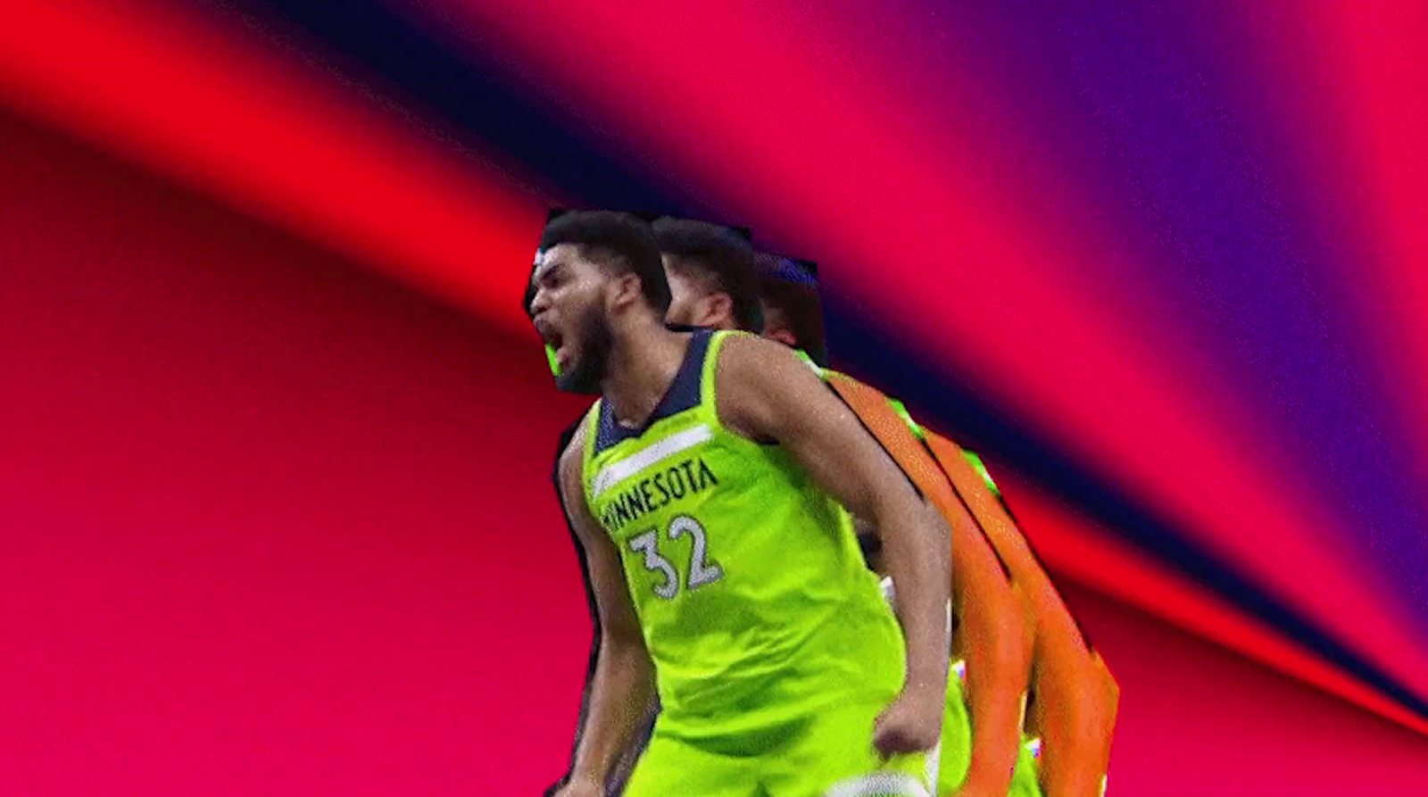 a man in a neon green uniform with a basketball in his hand