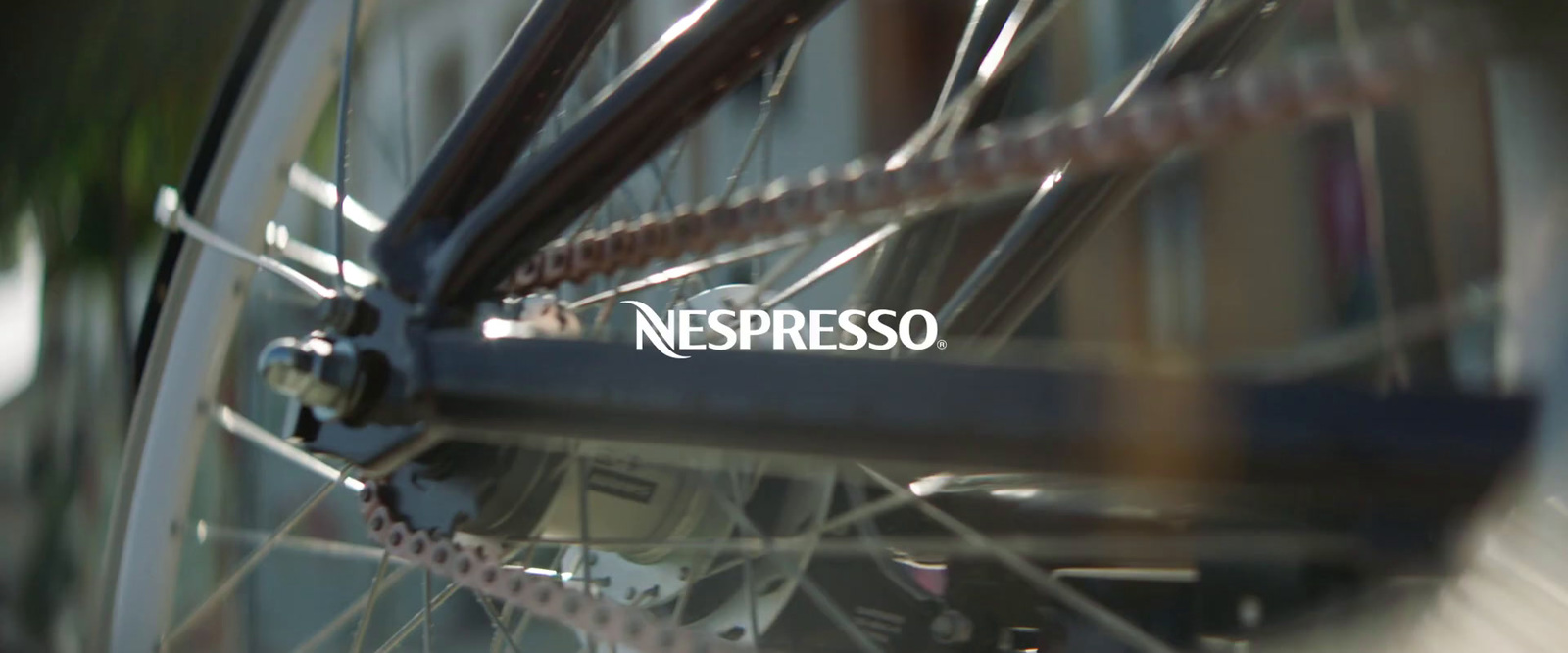 a close up of a bike wheel with the word negresso on it