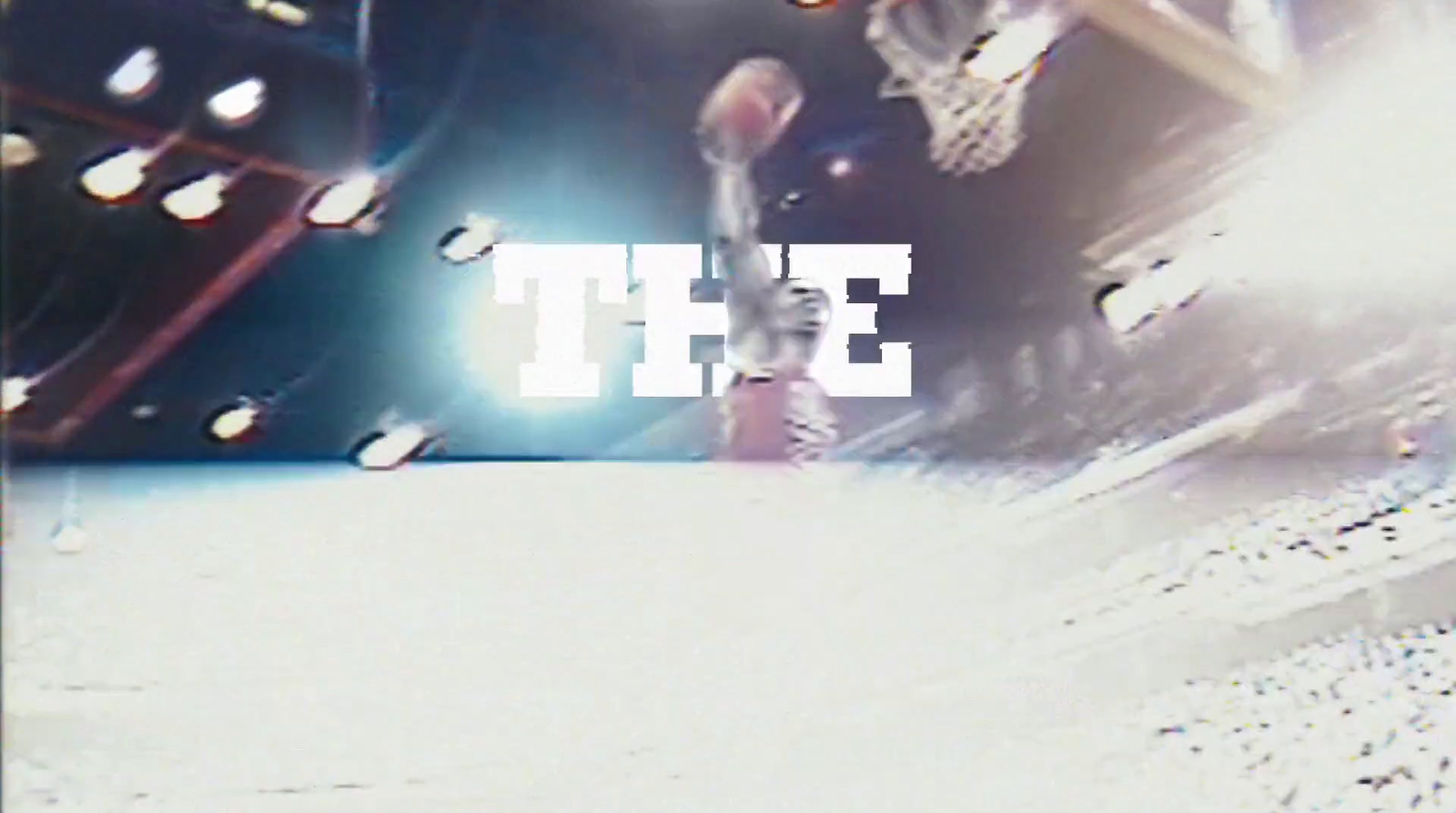 a person jumping a skate board in the air