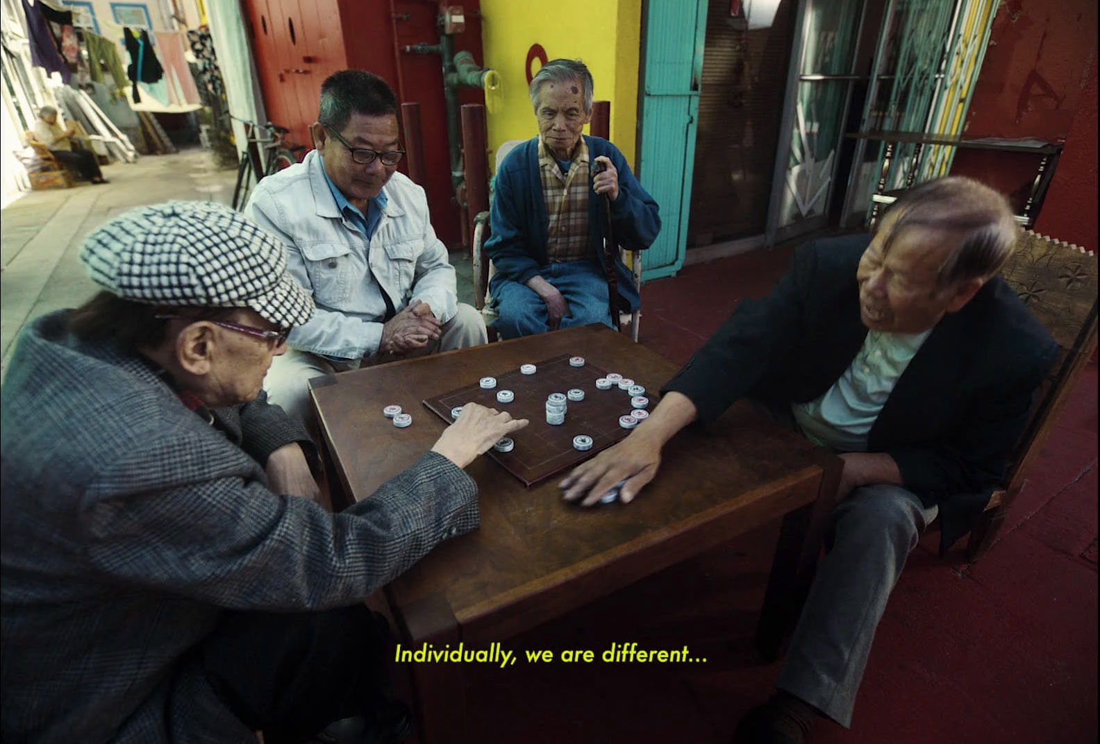 a group of men playing a game of dice