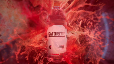 a bottle of gatorite sitting on top of a table