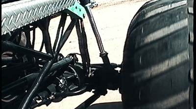 a close up of a tire on a vehicle