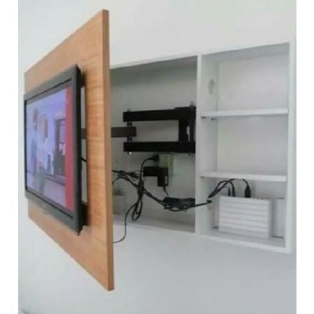 a flat screen tv mounted to a wall