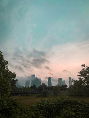 a view of a city from a distance