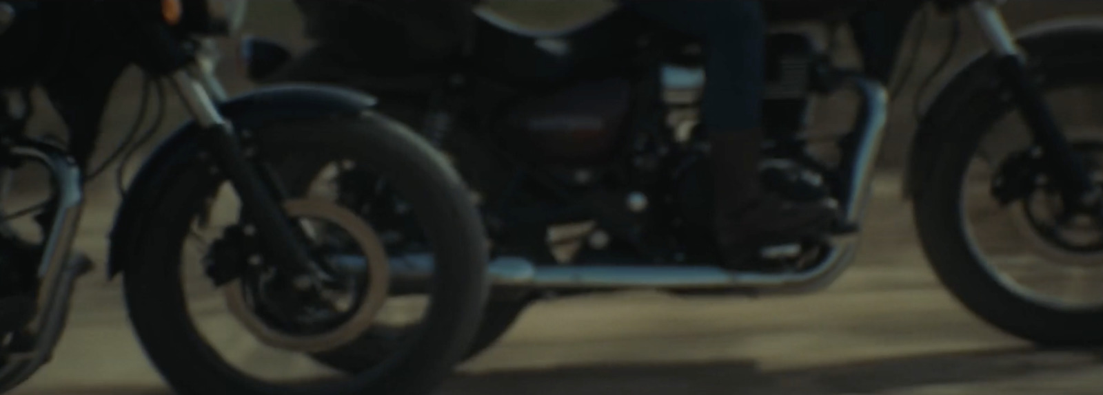 a group of motorcycles parked next to each other