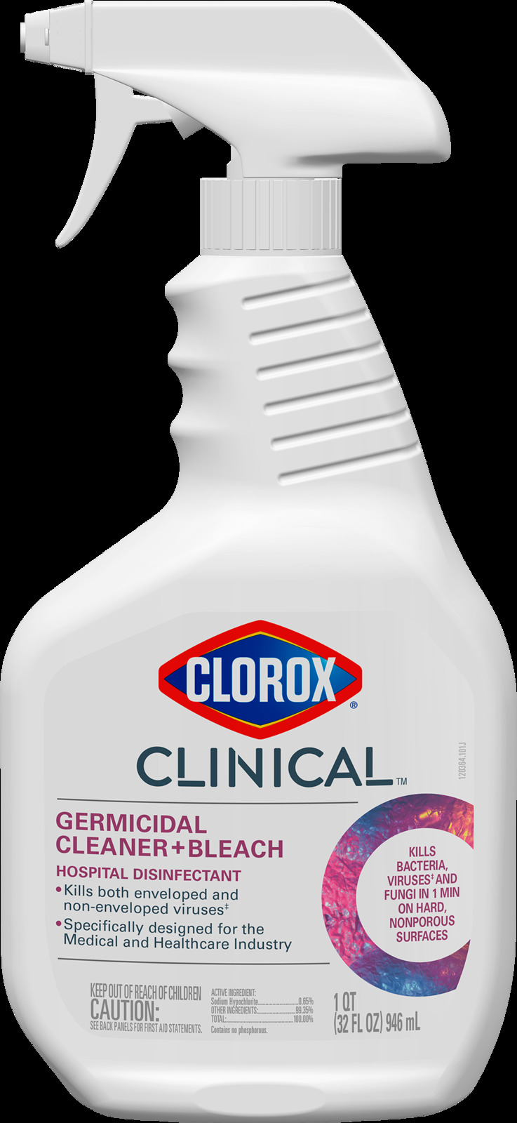 a bottle of clorox cleaner on a black background