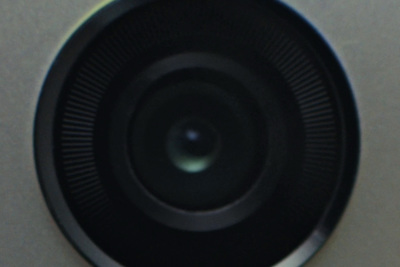 a close up view of a camera lens