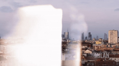 a view of a city from a tall building