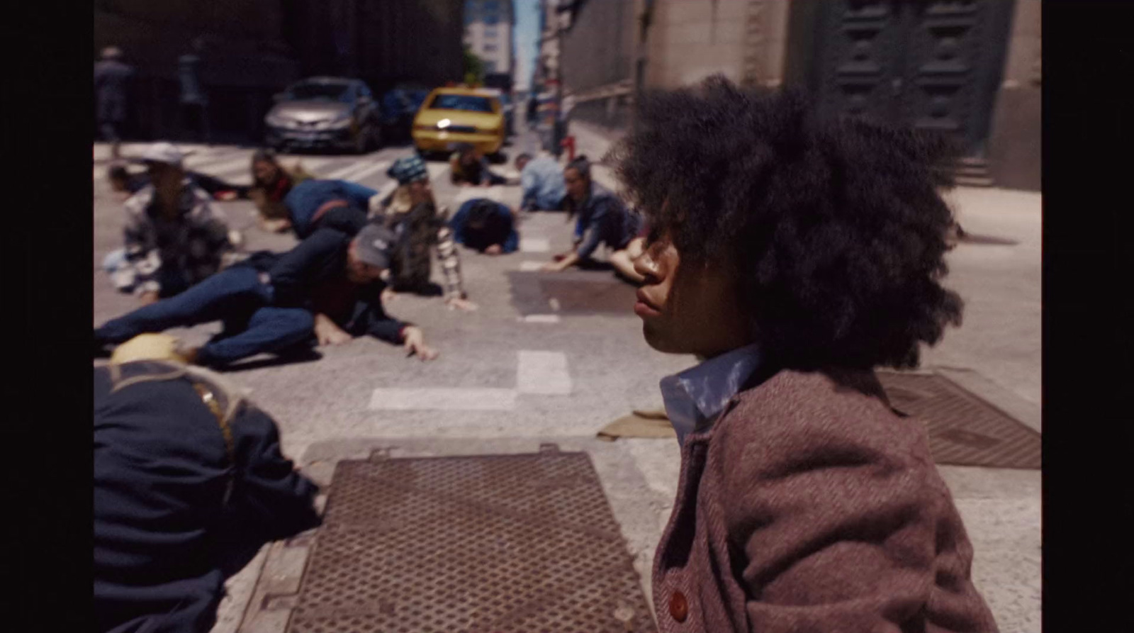 a group of people laying on the ground