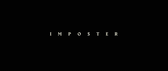 a black background with the words imposter