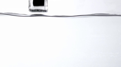 a close up of water with a white background