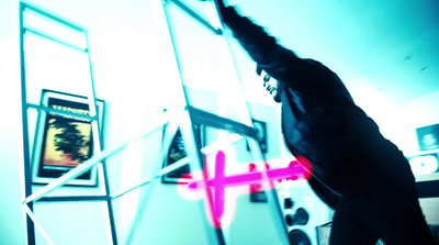 a man standing in front of a white board