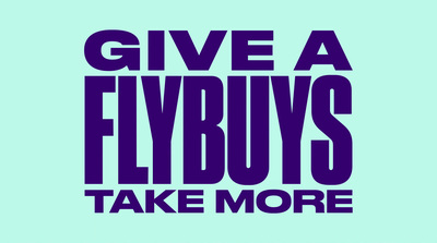 a blue poster with the words give a flybys take more