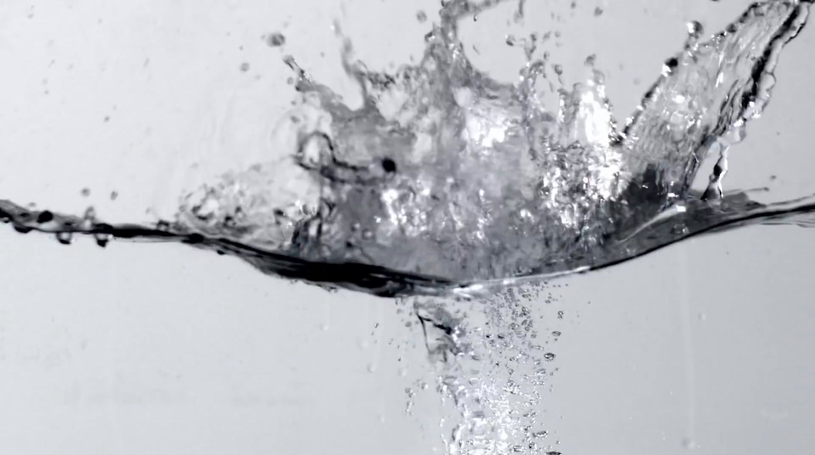 a water splash with a white background