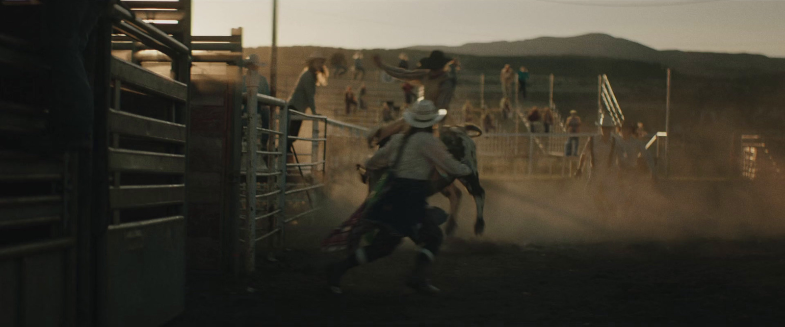 a group of men riding on the backs of horses